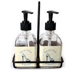 High Heels Glass Soap & Lotion Bottle Set