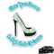 High Heels Graphic Car Decal