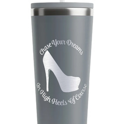 High Heels RTIC Everyday Tumbler with Straw - 28oz - Grey - Single-Sided