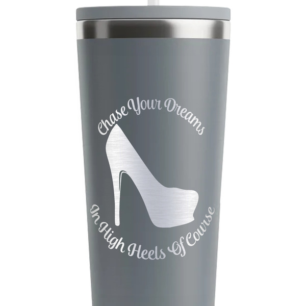 High Heels Grey RTIC Everyday Tumbler - 28 oz. - Close Up