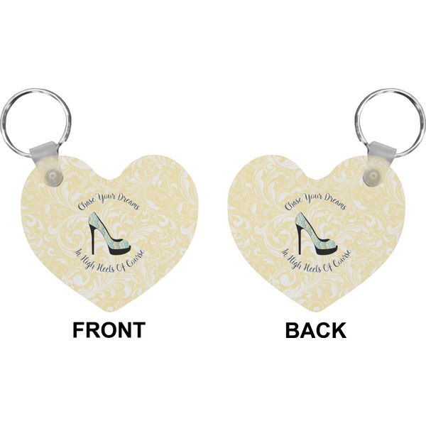 High Heels Heart Keychain (Front + Back)