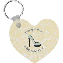 High Heels Heart Plastic Keychain