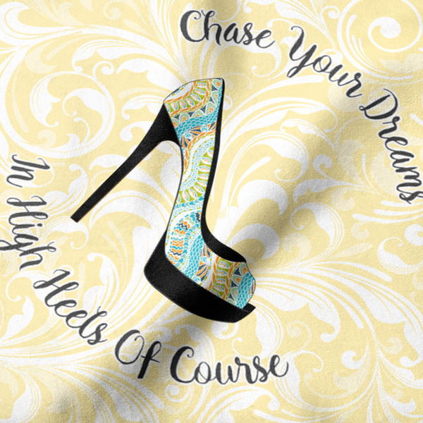 High Heels Hooded Baby Towel- Detail Close Up