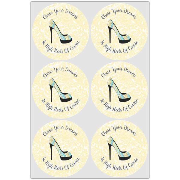 High Heels Icing Circle - Large - Set of 6