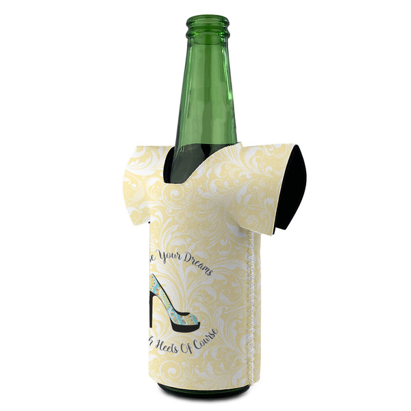 High Heels Jersey Bottle Cooler - ANGLE (on bottle)