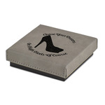 High Heels Jewelry Gift Box - Engraved Leather Lid