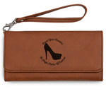 High Heels Ladies Leatherette Wallet - Laser Engraved