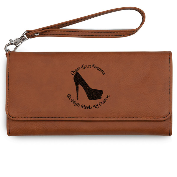 Custom High Heels Ladies Leatherette Wallet - Laser Engraved