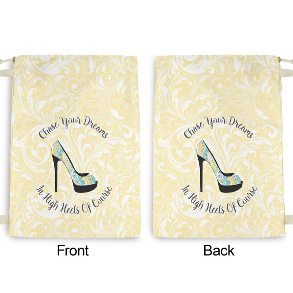 High Heels Large Laundry Bag - Front & Back View