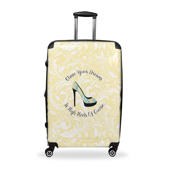 Custom High Heels Suitcase - 28" Large - Checked