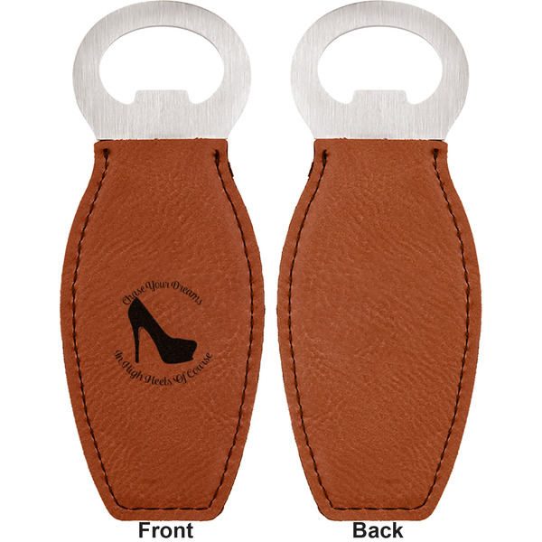 High Heels Leather Bar Bottle Opener - Front and Back (single sided)