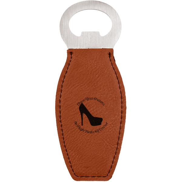 Custom High Heels Leatherette Bottle Opener - Double Sided