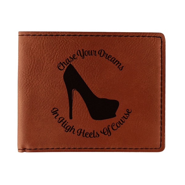 Custom High Heels Leatherette Bifold Wallet - Single Sided