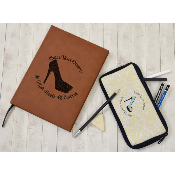 High Heels Leather Sketchbook - Small - Double Sided - In Context