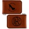 High Heels Leatherette Magnetic Money Clip - Front and Back