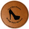 High Heels Faux Leather Iron On Patch - Round