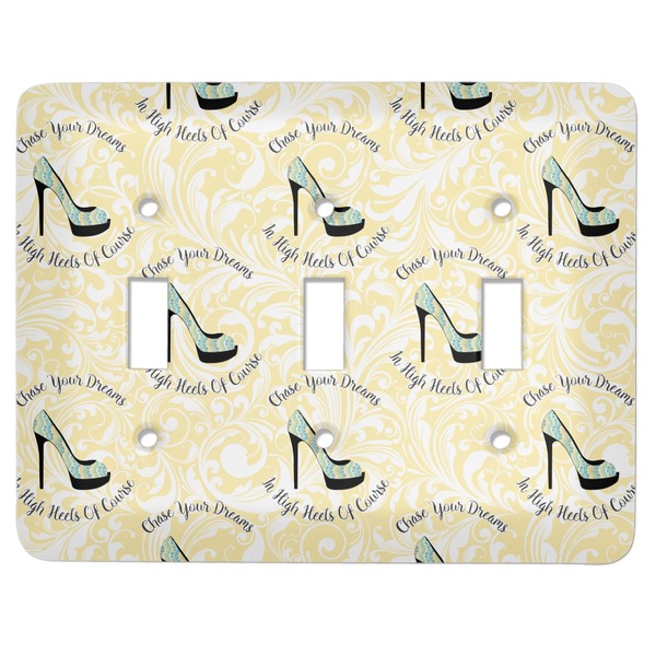 Custom High Heels Light Switch Cover (3 Toggle Plate)