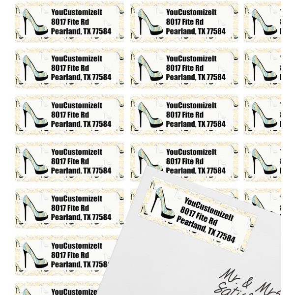 High Heels Mailing Label on Envelope - Multiple Labels