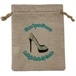 High Heels Burlap Gift Bag