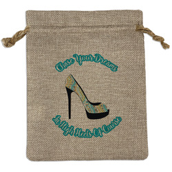 High Heels Burlap Gift Bag