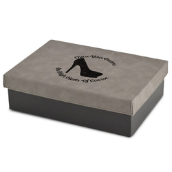 High Heels Gift Boxes w/ Engraved Leather Lid