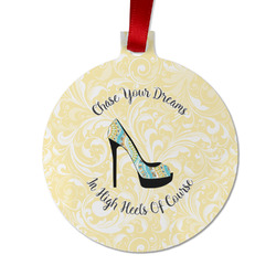 High Heels Metal Ball Ornament - Double Sided