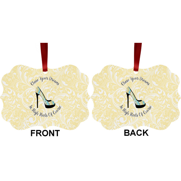 High Heels Metal Benilux Ornament - Front and Back (APPROVAL)