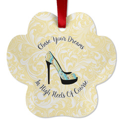 High Heels Metal Paw Ornament - Double Sided