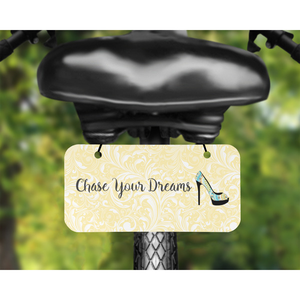 High Heels Mini License Plate on Bicycle - LIFESTYLE Two holes