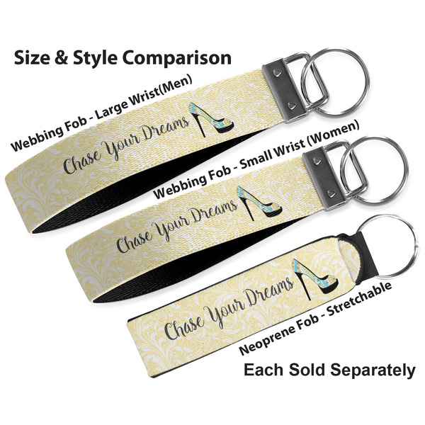 High Heels Multiple Key Ring comparison sizes