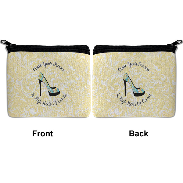 High Heels Neoprene Coin Purse - Front & Back (APPROVAL)