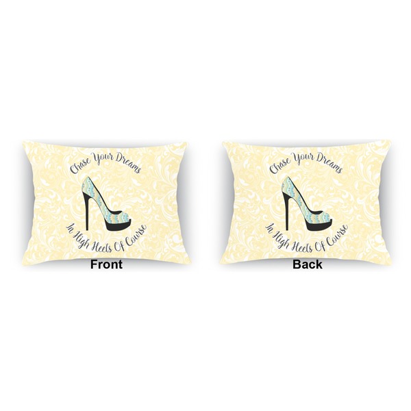 High Heels  Outdoor Rectangular Throw Pillow (Front and Back)