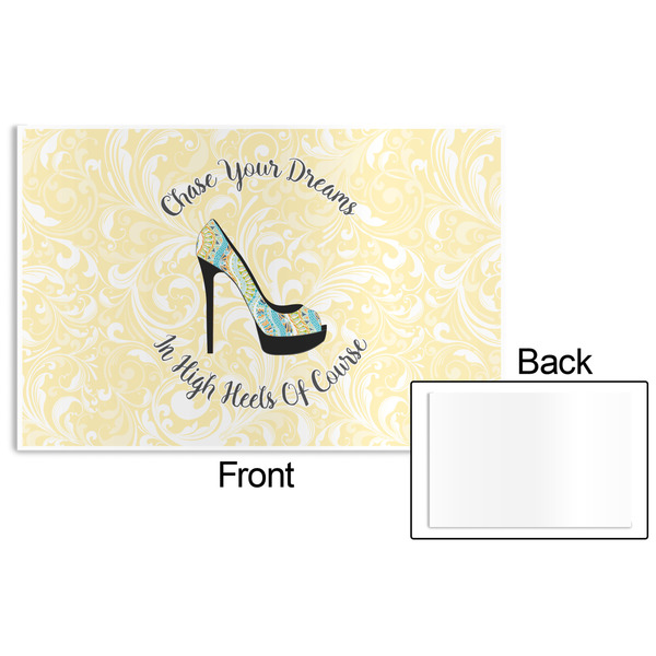 High Heels Disposable Paper Placemat - Front & Back