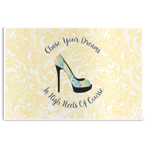 Custom High Heels Disposable Paper Placemats