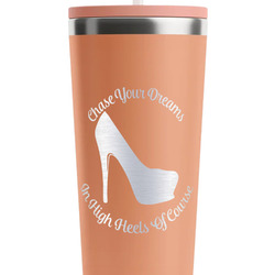 High Heels RTIC Everyday Tumbler with Straw - 28oz - Peach - Double-Sided