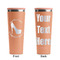 High Heels Peach RTIC Everyday Tumbler - 28 oz. - Front and Back