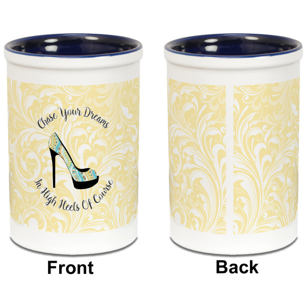 High Heels Pencil Holder - Blue - approval