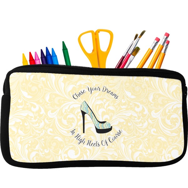 Custom High Heels Neoprene Pencil Case