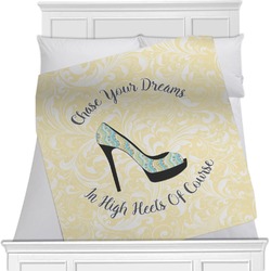 High Heels Minky Blanket - Toddler / Throw - 60"x50" - Single Sided