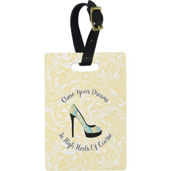 High Heels Plastic Luggage Tag - Rectangular