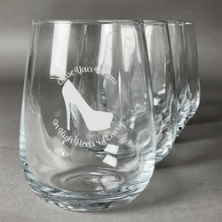 High Heels Stemless Wine Glasses (Set of 4)