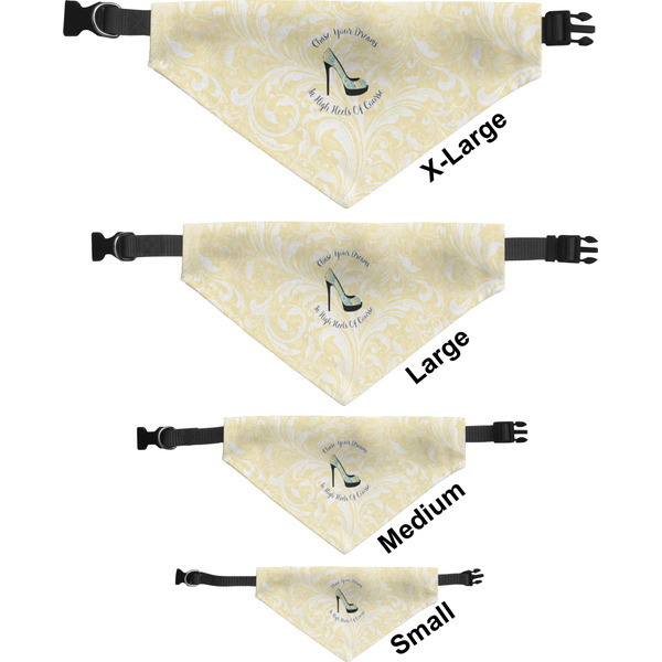 High Heels Pet Bandana Sizes