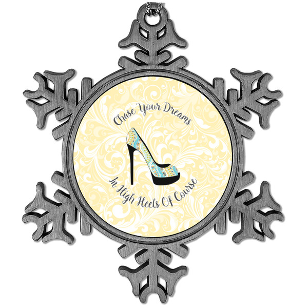 Custom High Heels Vintage Snowflake Ornament