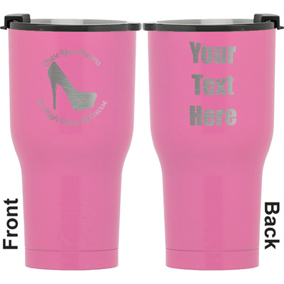 High Heels RTIC Tumbler - Pink - Engraved Front & Back
