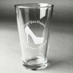 High Heels Pint Glass - Engraved (Single)