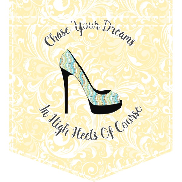 Custom High Heels Iron On Faux Pocket