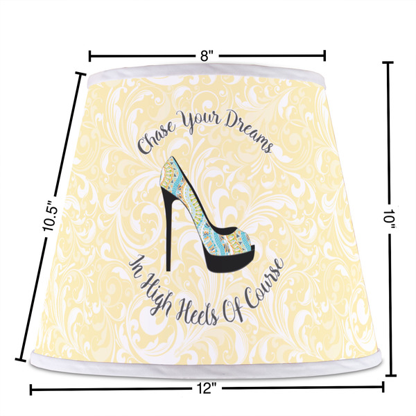 High Heels Poly Film Empire Lampshade - Dimensions