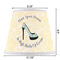 High Heels Poly Film Empire Lampshade - Dimensions