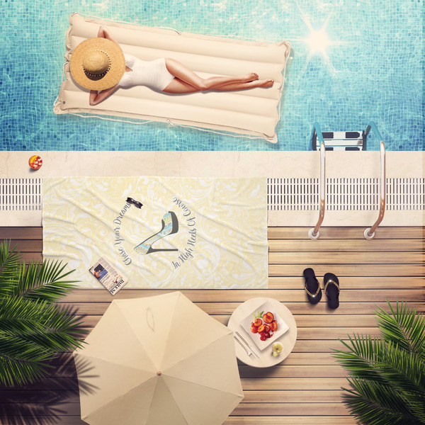 High Heels Pool Towel Lifestyle