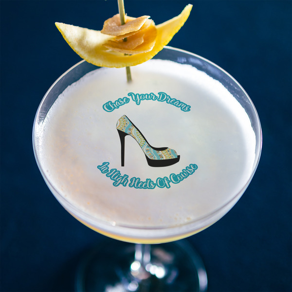 High Heels Printed Drink Topper - XLarge - In Context